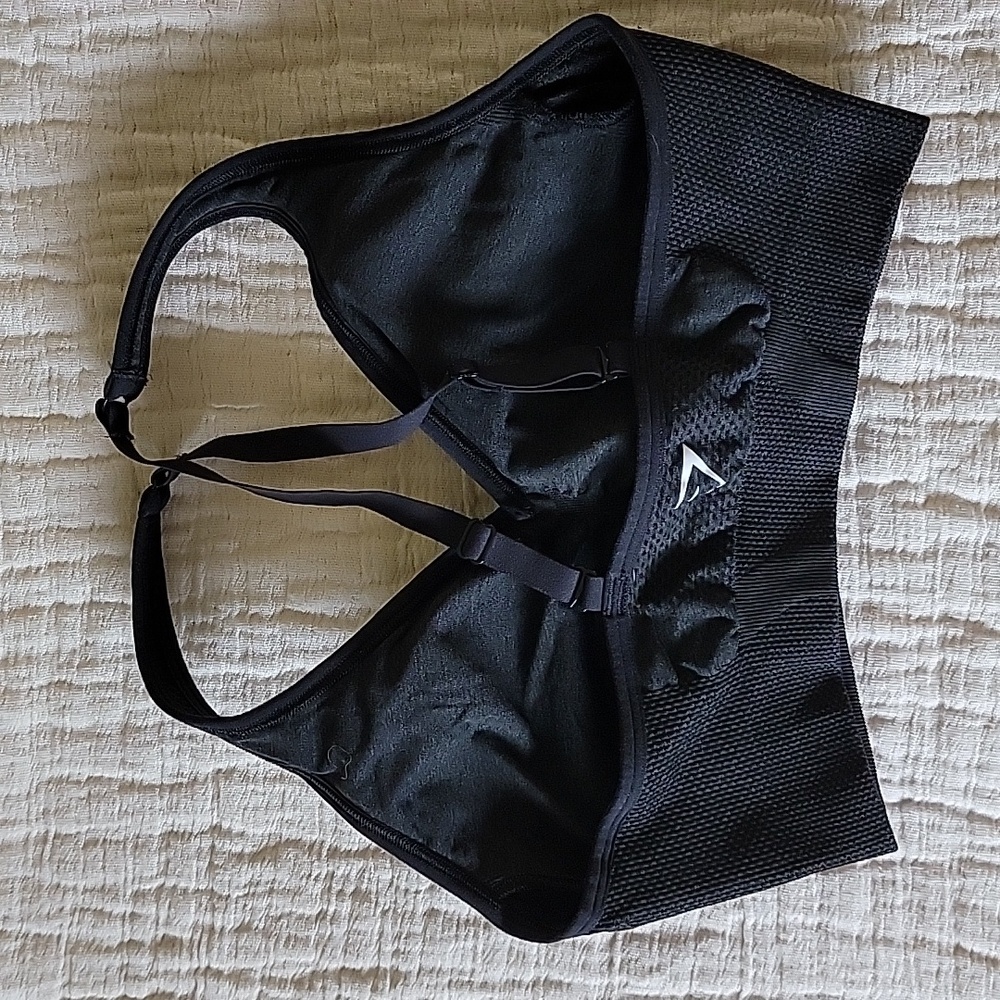 Gymshark Convertible Sports Bra Black Small S Gym Workout Athletic Athleisure - Picture 2 of 5